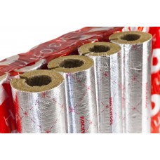 Цилиндр навивной минеральная вата ROCKWOOL 100 кашированный фольгой 80/133 L=1м ROCKWOOL 135305