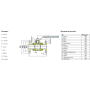 Кран шаровый фланцевый трехсоставной нержавеющий (3PC), AISI304 DN 100 (4"), (CF8), PN16