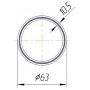 Труба полипропиленовая Kalde Fiber PN25 63х10,5 (штанга: 4 м) стекловолокно